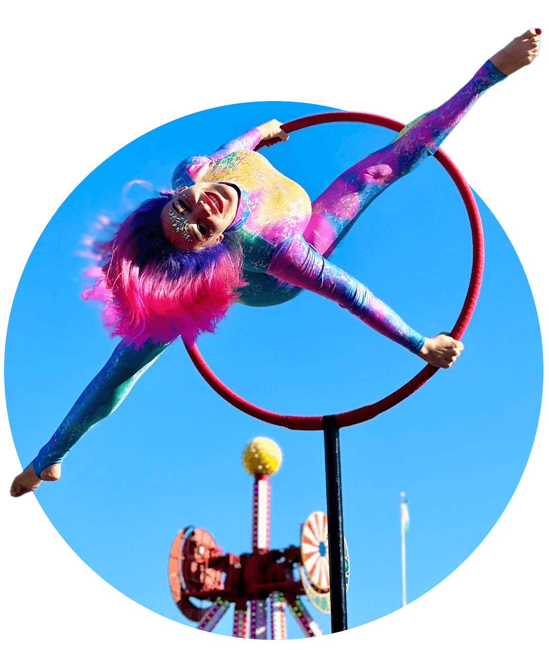 Lollipop Lyra - published Neon Circus performance